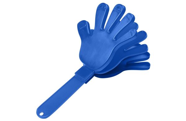 Klapper "Hand", einfarbig, blau