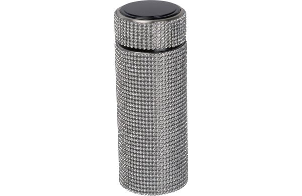 Kleine-Edelstahltrinkflasche-mit-Strassstein-Akzenten-silbergrau