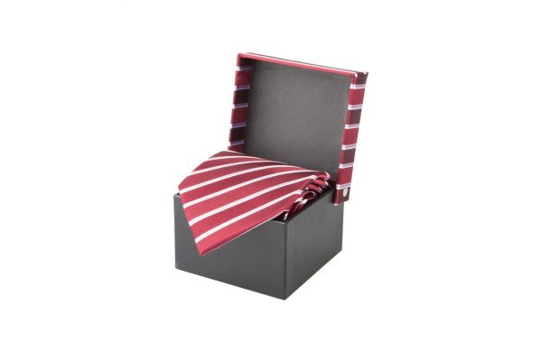 Krawatte Vivonne, weinrot/rot