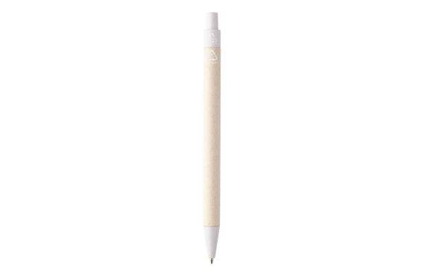 Kugelschreiber aus Milchkarton Relact Scrib, weiß/natur