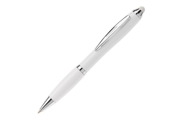 Kugelschreiber Hawaï Stylus weiß, weiss - weiss