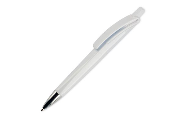 Kugelschreiber Riva Hardcolour, weiss - weiss