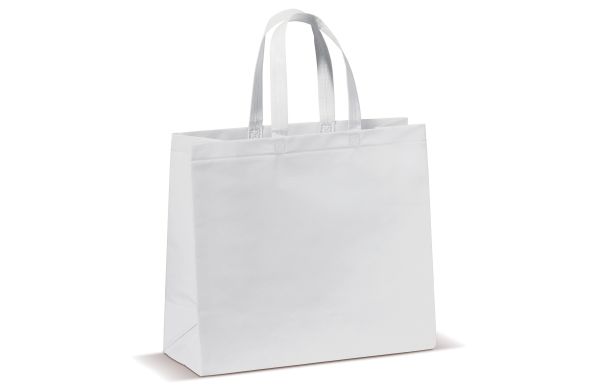 Laminierte Non Woven Tasche 105g-m², weiss