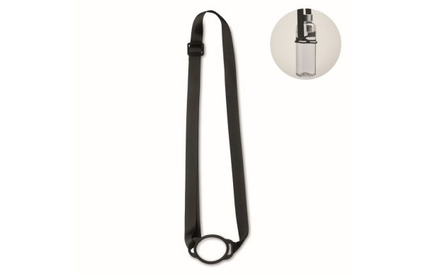 LANCUP Lanyard mit Getränkehalter, schwarz
