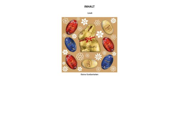 Promotiekoffertje Lindt Little Treasures Gold Bunny, paascadeau