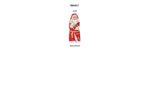 Lindt kerstman 10g