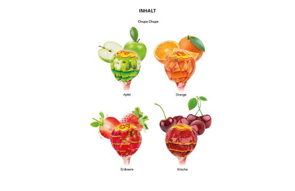 Chupa Chups ronde lolly box fruitmix