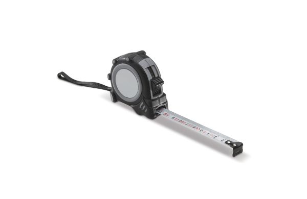 Maßband Fix 3m, grau - schwarz