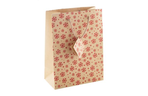 Majamaki S Geschenktasche, natur, rot