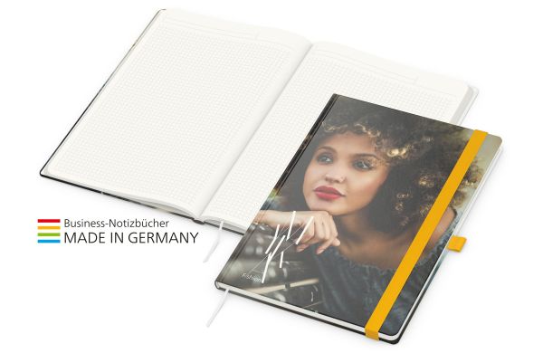 Match-Book A4 Natur Recycling green+blue