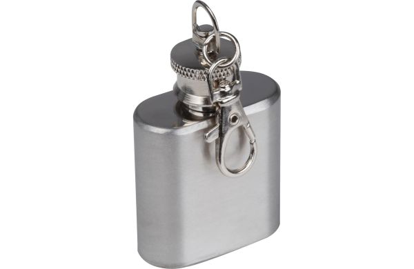 Mini-Flachmann-als-Schluesselanhaenger-silbergrau
