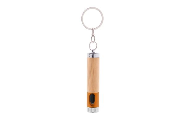 Mini-Taschenlampe Raboo, orange/natur