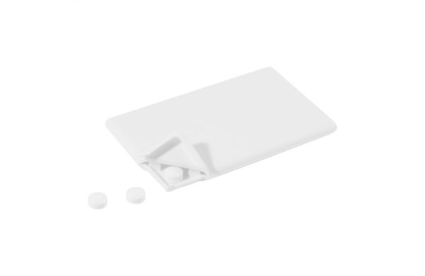 Minzdose Card, weiss
