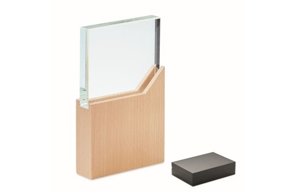 ZEAL Pokal Kristallglas - holzfarben