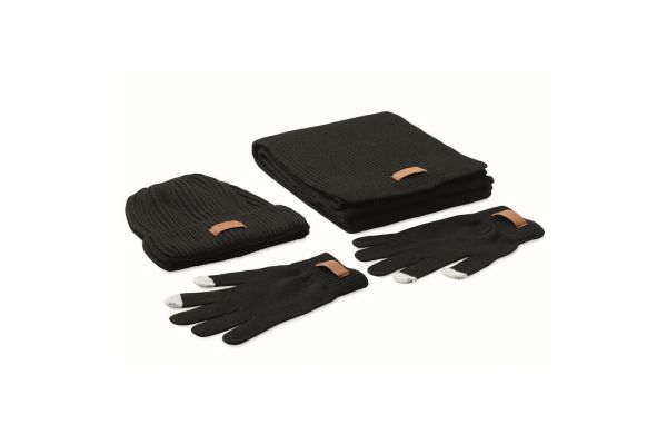 DENALI Winter-Accessoires RPET - schwarz