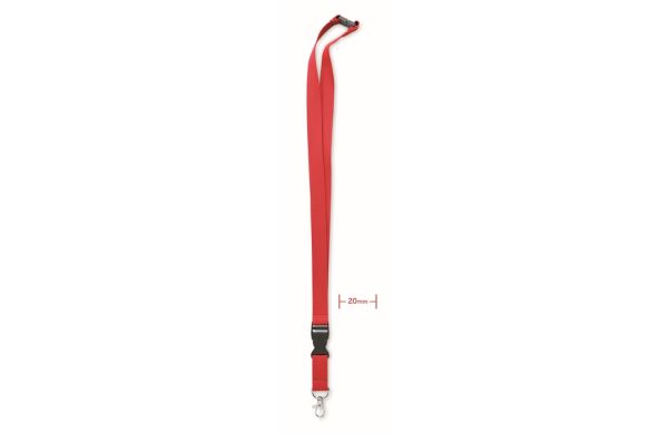 LANNYCOT Lanyard Baumwolle 20mm - rot