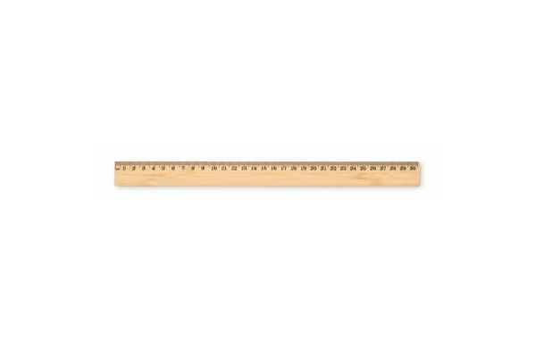 BARIS Lineal 30 cm Bambus - holzfarben
