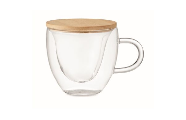 CORAMUG Doppelwandiges Borosilikatglas - transparent