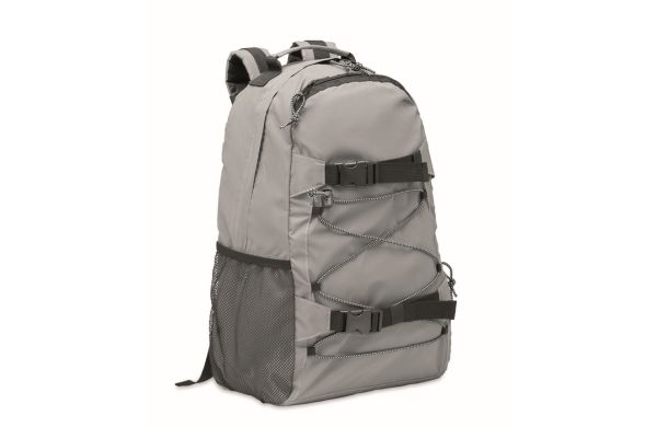 BRIGHT SPORTBAG Reflektierender Rucksack 190T - silber matt