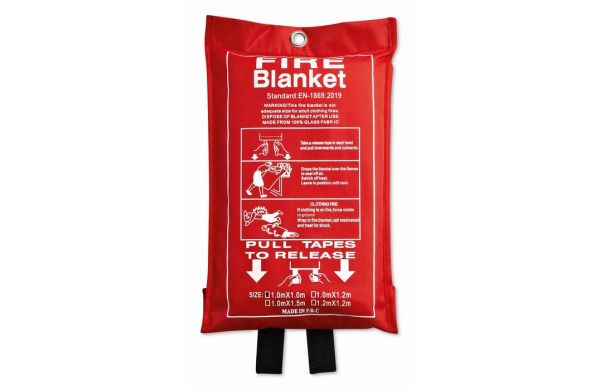 BLAKE Feuer-Löschdecke 100x95cm - rot