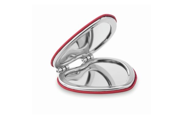 GLOW HEART Make-up Spiegel - rot