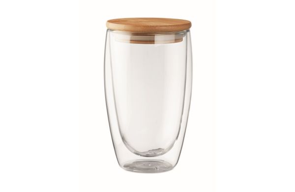 TIRANA LARGE Doppelwandiges Glas 450 ml - transparent
