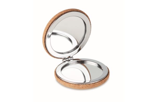 GUAPA CORK Make-Up-Spiegel Kork - beige