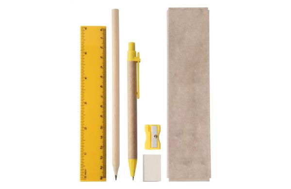 Monoli Büroset, gelb/natur