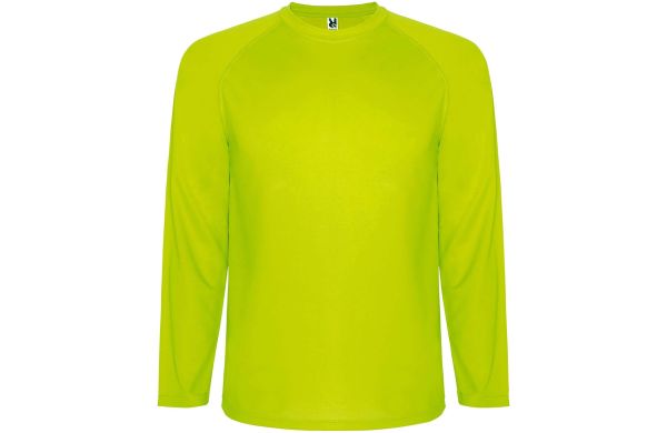 Montecarlo Langarm-Sport-Shirt für Kinder, neongelb, 4