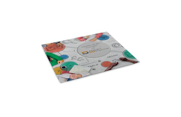 Mousepad 4in1 van microvezel, met antislip noppen, 20 x 23 cm, inclusief polybag