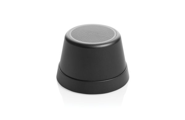 Nivio magnetischer 5W-Speaker aus RCS recyceltem Aluminium, schwarz