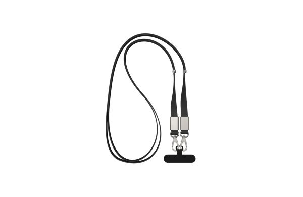 Nivo Crossbody-Handyband aus RCS recyceltem PET, schwarz