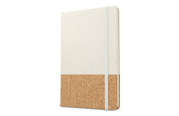 Notizbuch Baumwolle & Kork A5, natur