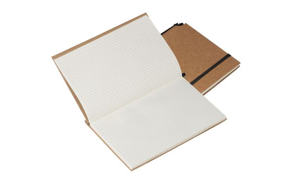 Notizbuch mit umweltfreundlichem Umschlag - braun