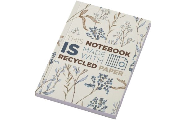 Novella Austen A6 Softcover Notizbuch aus Recyclingmaterial – 100 Blatt, elfenbeinweiß