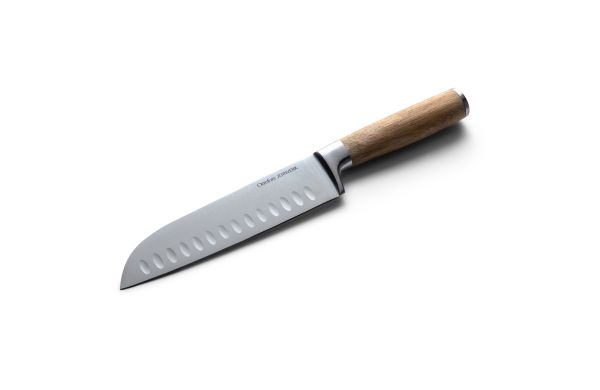 Orrefors Jernverk Santoku Kochmesser, holz