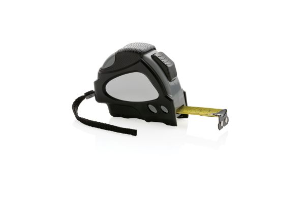 Auto-Stop-Maßband aus recyceltem Kunststoff, 8m/25mm/schwarz