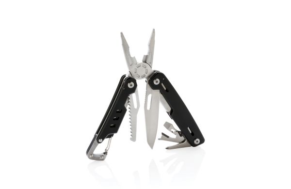 Solid Multitool mit Karabiner/schwarz