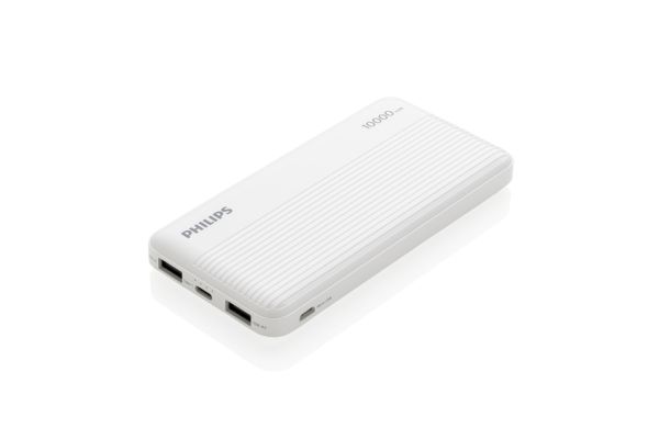 Philips 10.000 mAh Slim Powerbank/weiß