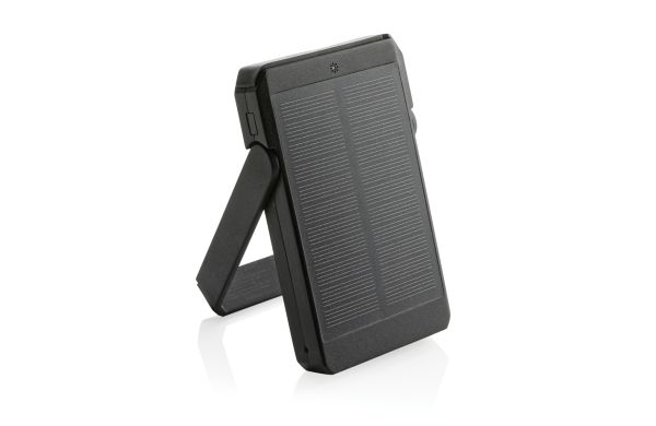 Skywave 5000mah Solar Powerbank, 10W Wireless aus rPlastik/schwarz