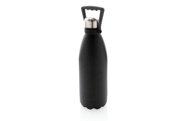 Große Vakuumflasche aus RCS recyceltem Stainless-Steel 1,5L/schwarz