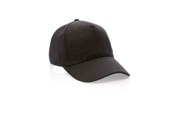 Impact 5 Panel Kappe aus 280gr rCotton mit AWARE™ Tracer/schwarz