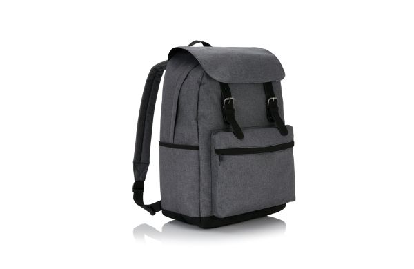 Laptop Rucksack mit magnetischen Schnallenverschlüssen/grau