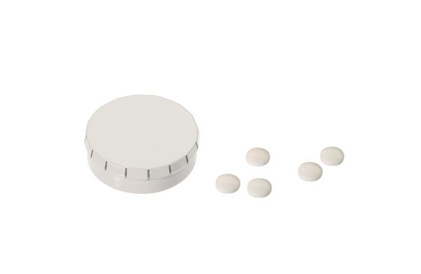 Pfefferminzdose One-Click, weiss