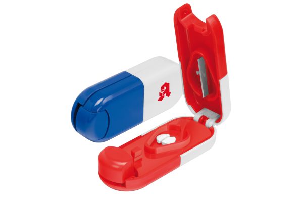 Pillendoos in de vorm van een tablet  