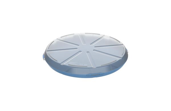 Pizzabox "ToGo", blau/transparent