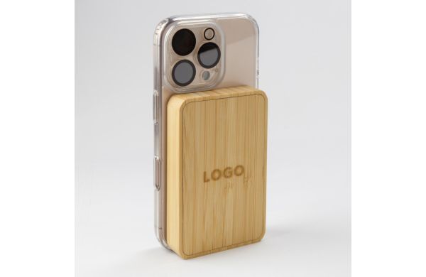 Powerbank Magnetic Bamboo
