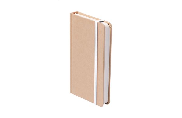 Prunus A6 Notizbuch, weiss/natur