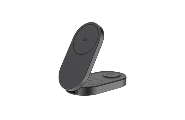Quantum Ultra-Fast 3-in-1 25W faltbarer Wireless Charger, grau