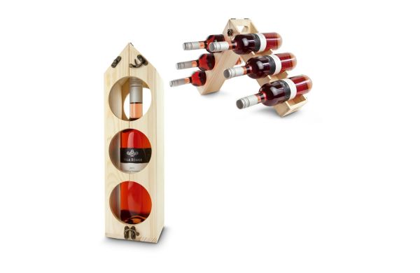 RACKPACK - Original, 2in1 wijnverpakking en wijnrek (zonder wijn)